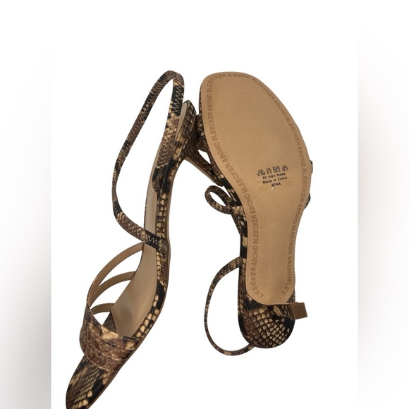 Bleecker & Bond Brown Snakeskin Heels - Picture 4 of 5
